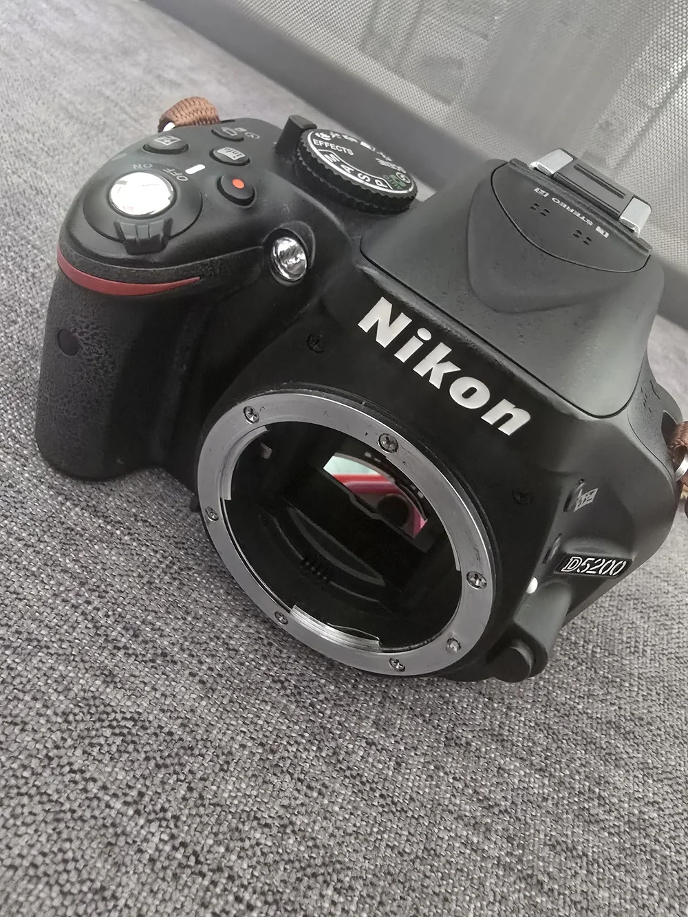 Nikon Black DSLR Camera with Built-In Flash